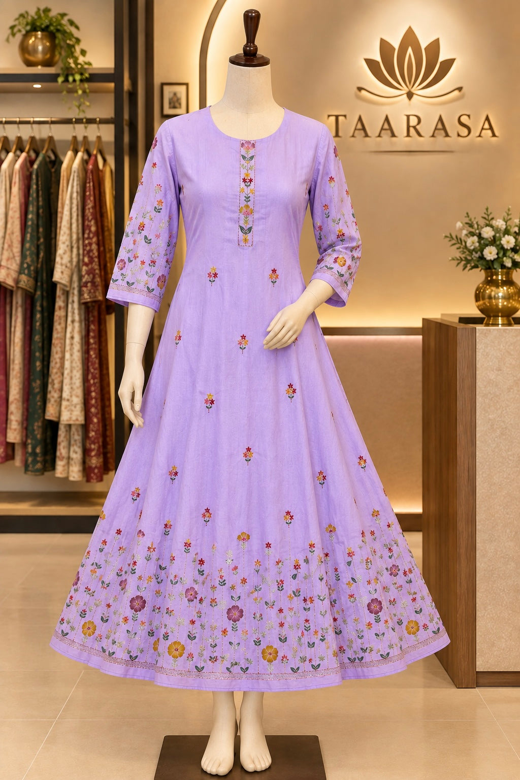 Purple Umbrella Kurti
