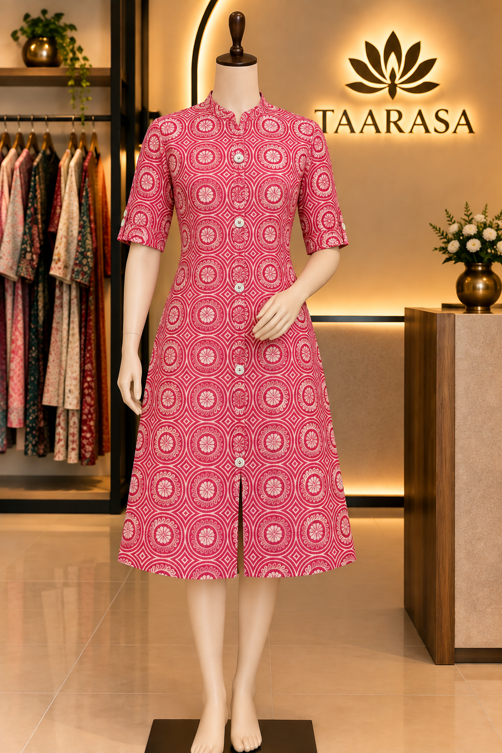 A-line cotton kurti