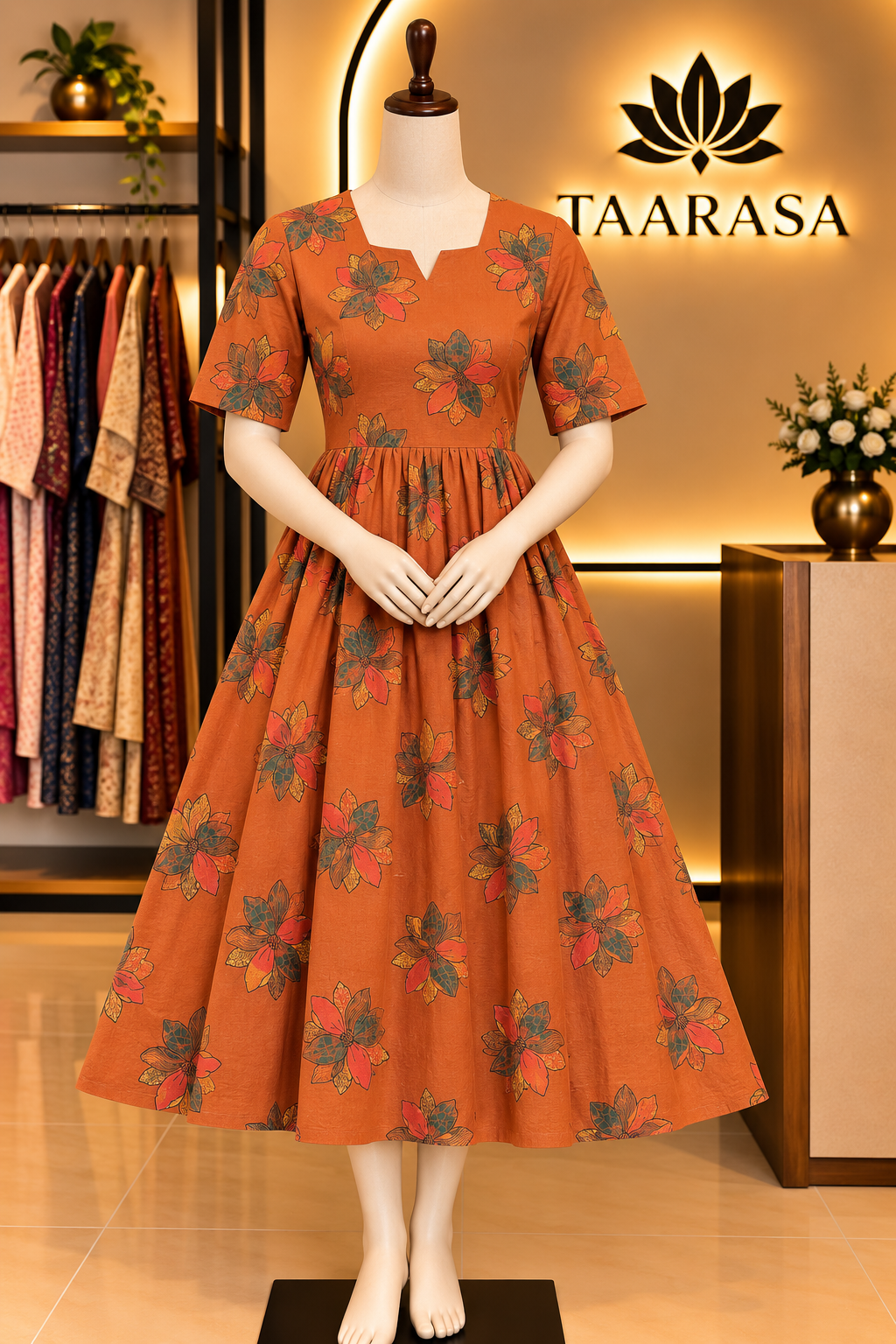 Floral cotton frock