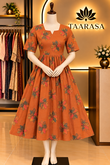 Floral cotton frock