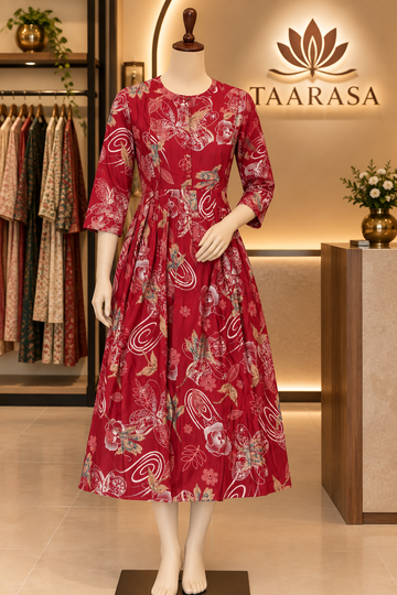 Maroon Feeding Kurti