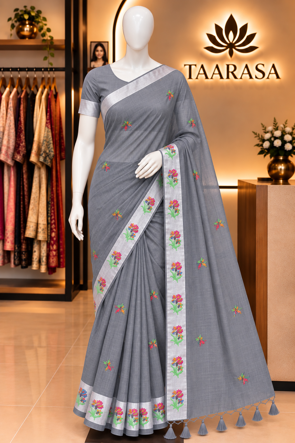 Semi Organza Saree