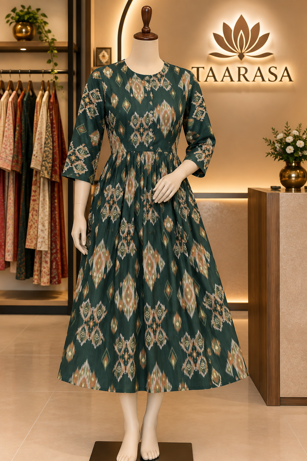 Bottle Green Feeding Kurti