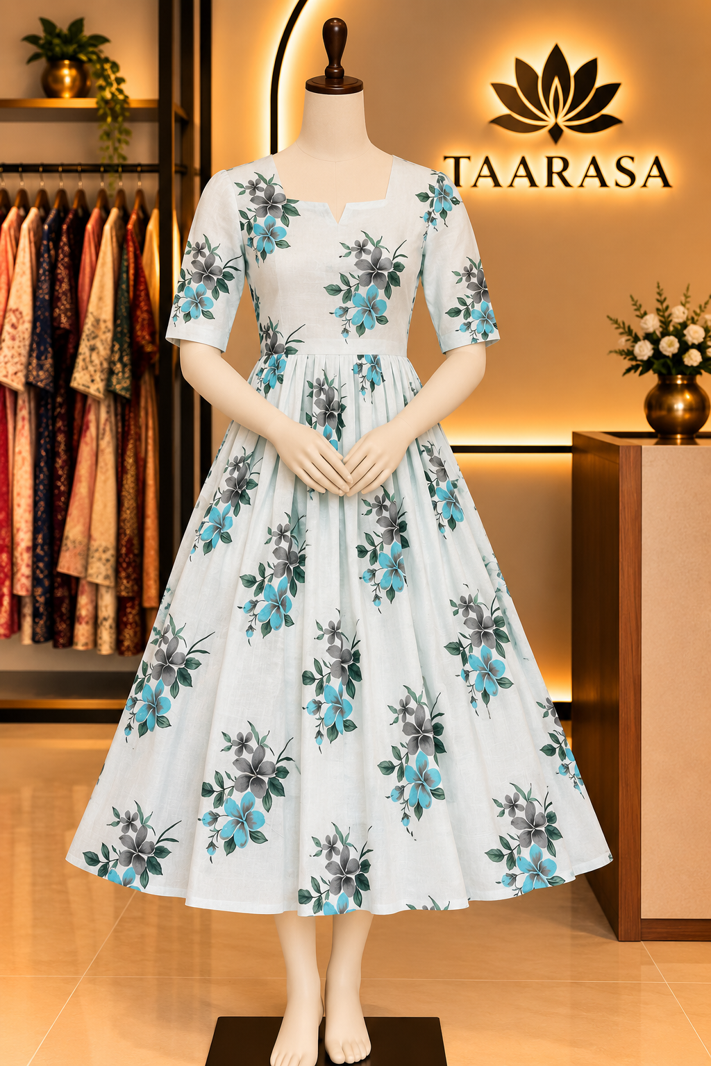 Floral Cotton frock