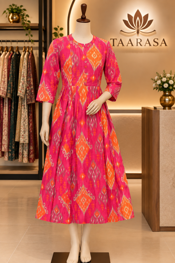 Hot Pink Feeding Kurti