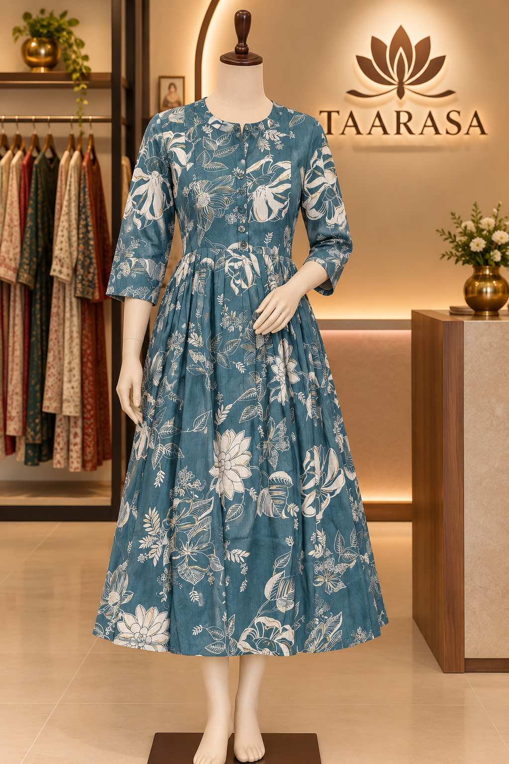 Dusty Blue Feeding Kurti