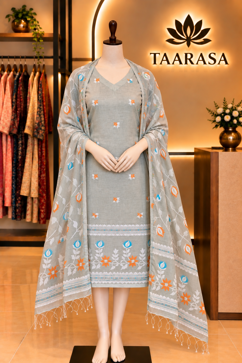 Jamdani 2pc dress