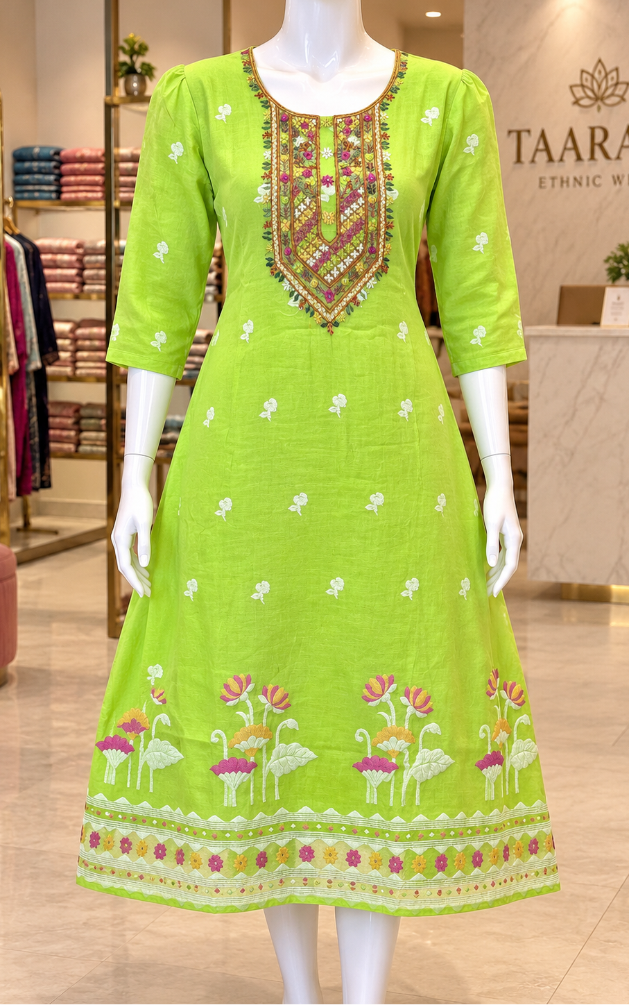 A-line jamdhani Kurti J11