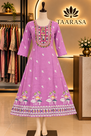 A-line Jamdani Kurti J12