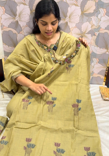 3pc Jamdani dress