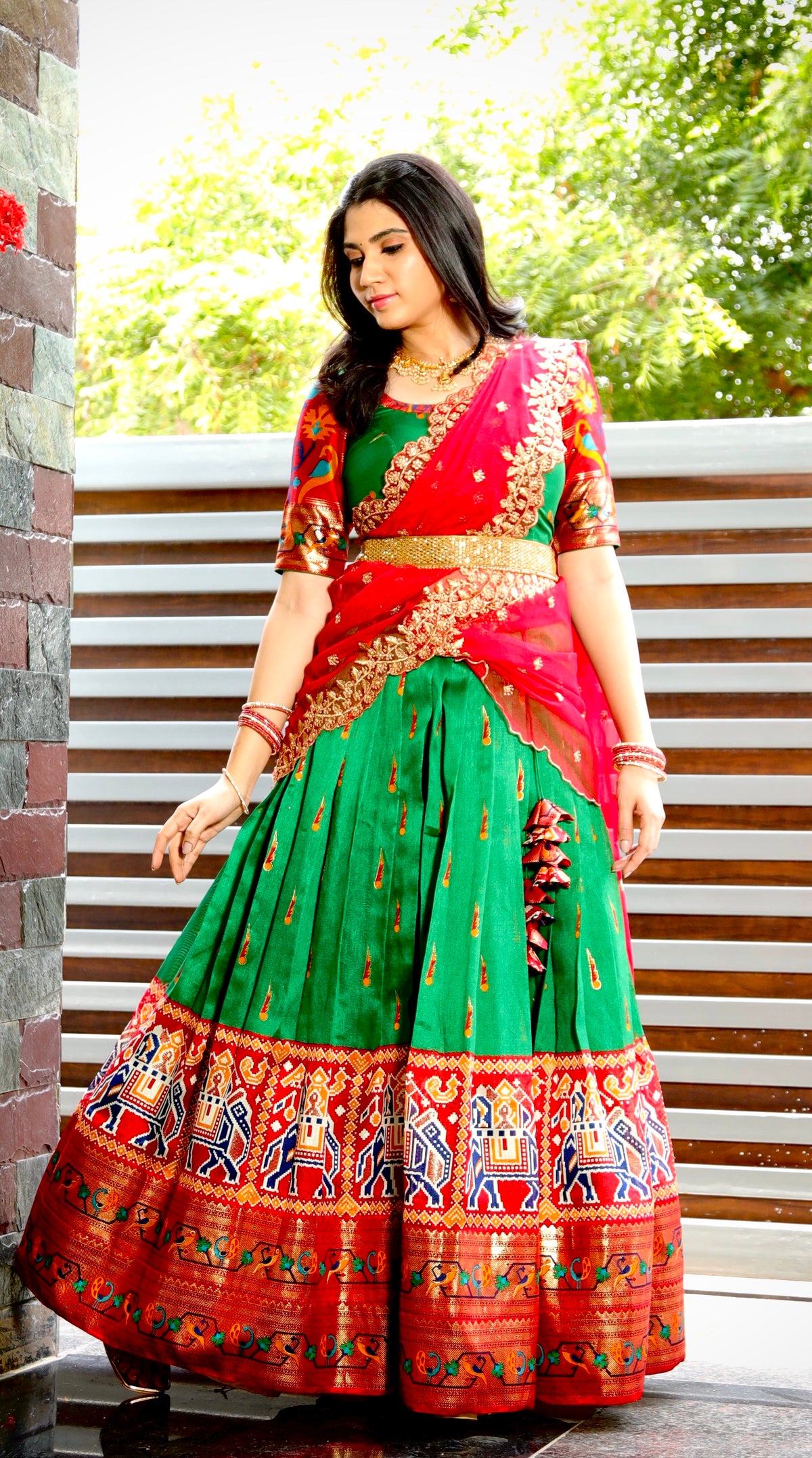 Semi Patola lehenga
