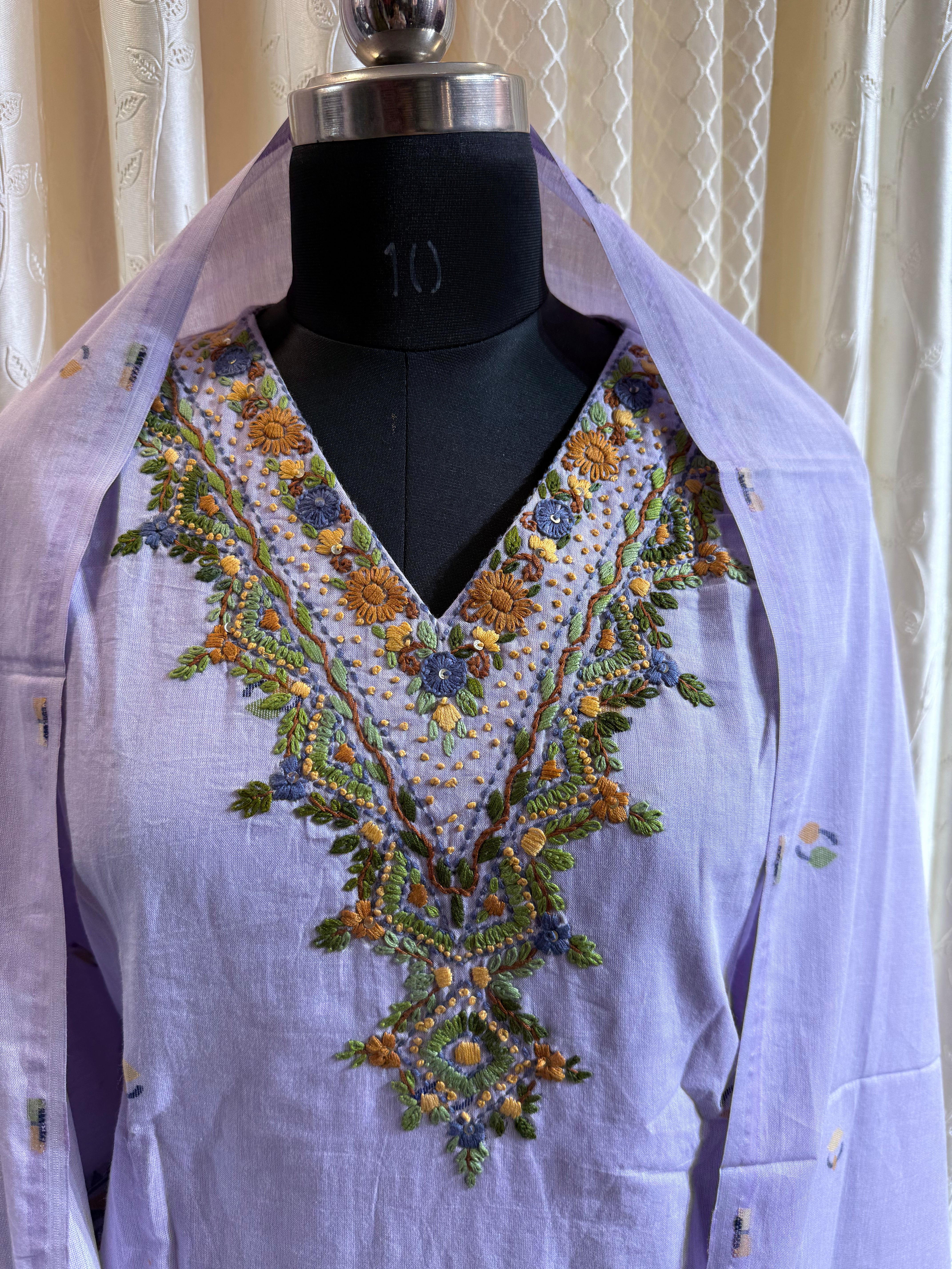 3pc jamdani dress