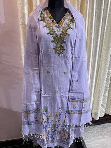 3pc jamdani dress